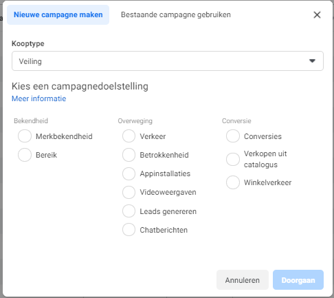 Kies de juiste doelstelling voor adverteren op Facebook