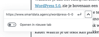 wordpress link in nieuw tabblad