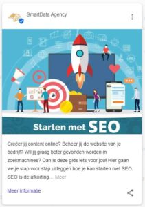 Bericht op Google Mijn Bedrijf