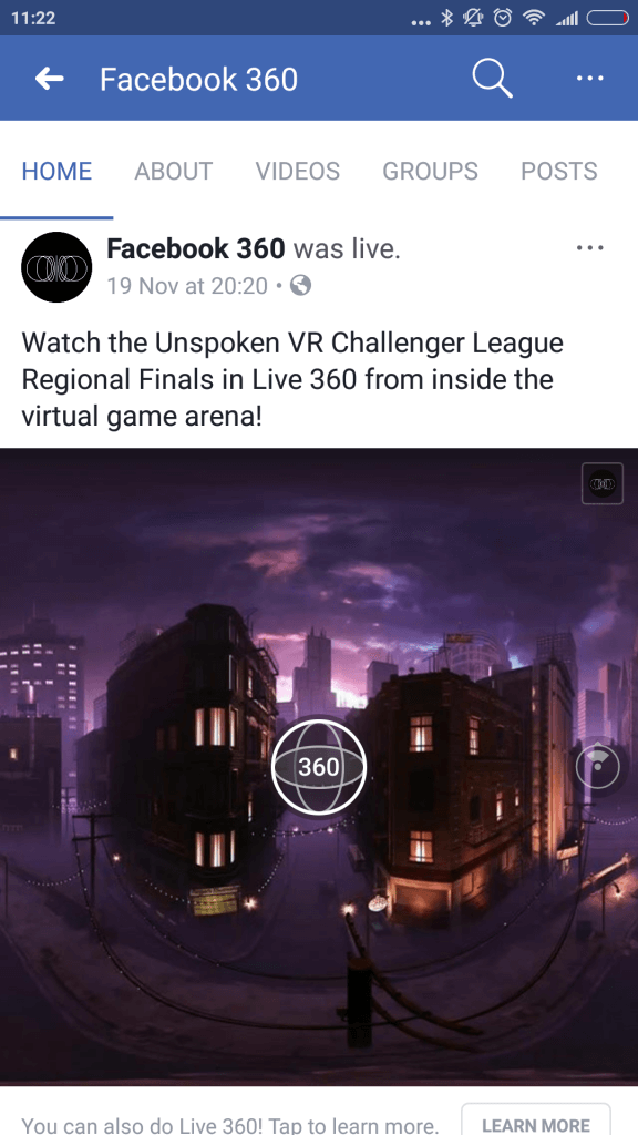 Facebook advertentieformaten 360