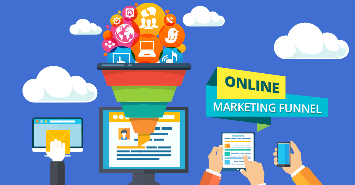 Online marketing funnel