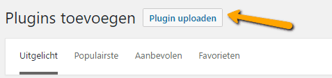 Nieuwe WordPress-plugin uploaden